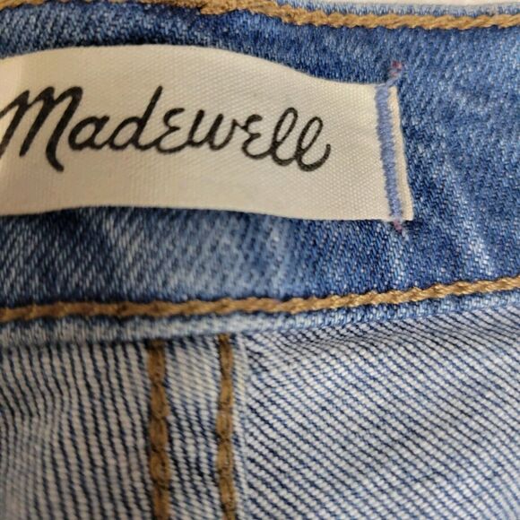 Madewell Jeans Womens 27 Perfect Vintage High Rise Crop Distressed Straight Leg - Picture 8 of 12